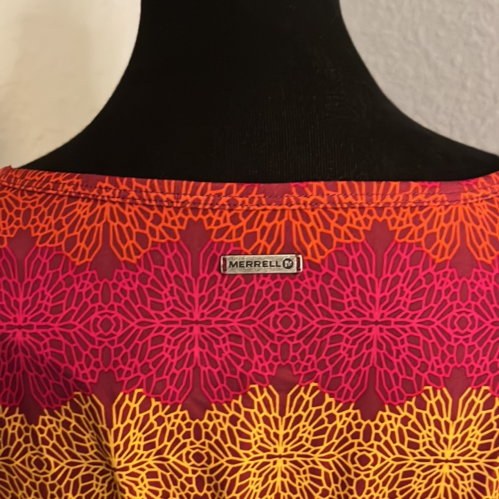 Merrell Lorimer Stretch Polyester Print Dress - Picture 4 of 6